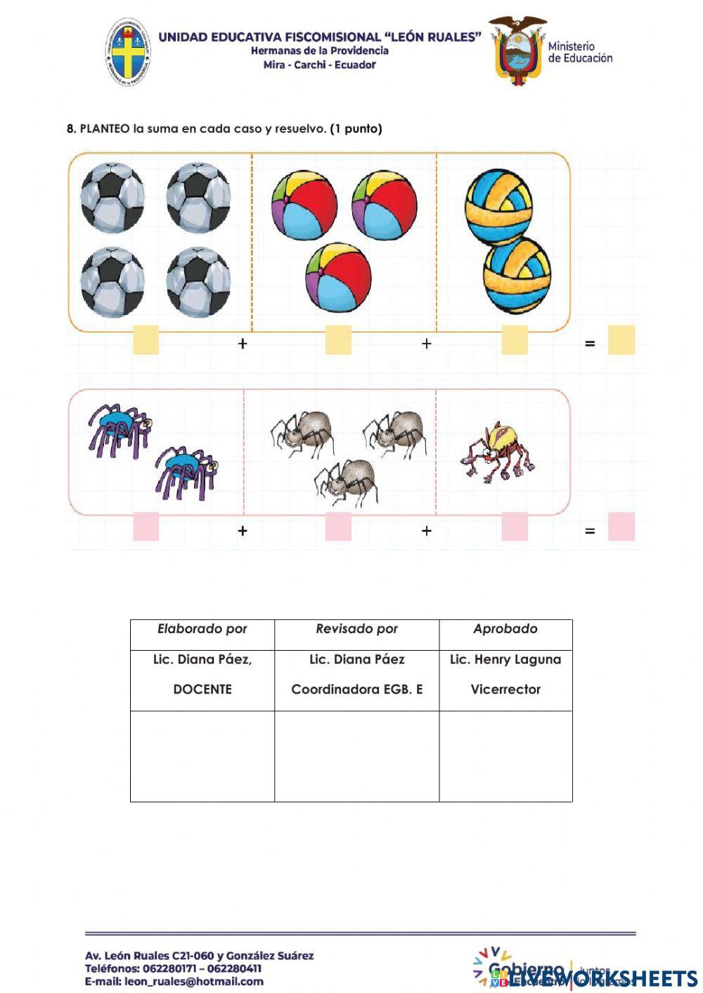 Evalaucion matematicas