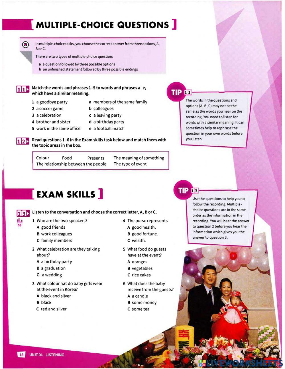 Mindset For IELTS 1-U1-LISTENING