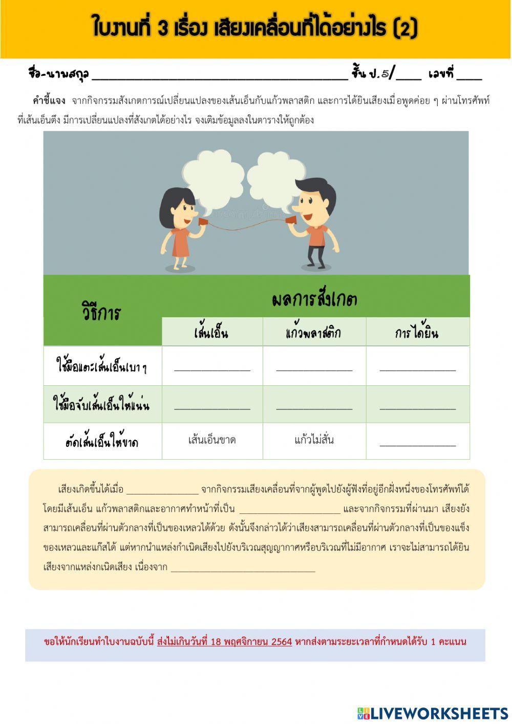 เสียงเคลื่อนที่ได้อย่างไร (2)