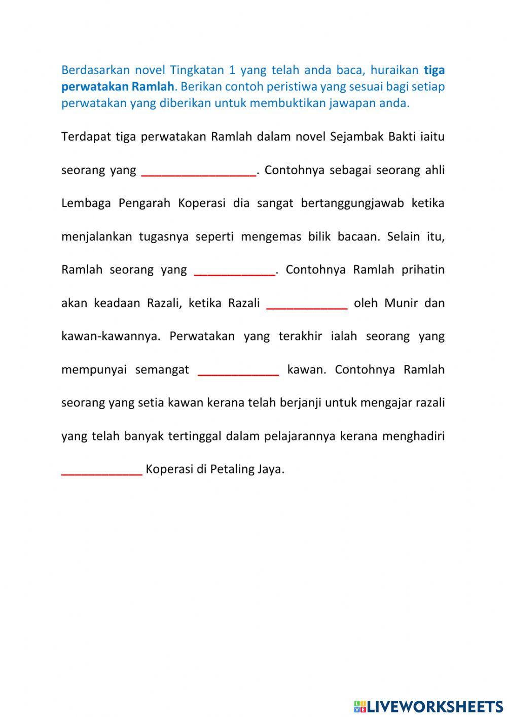 4.1.1 Perwatakan Mak Sopiah dan Ramlah