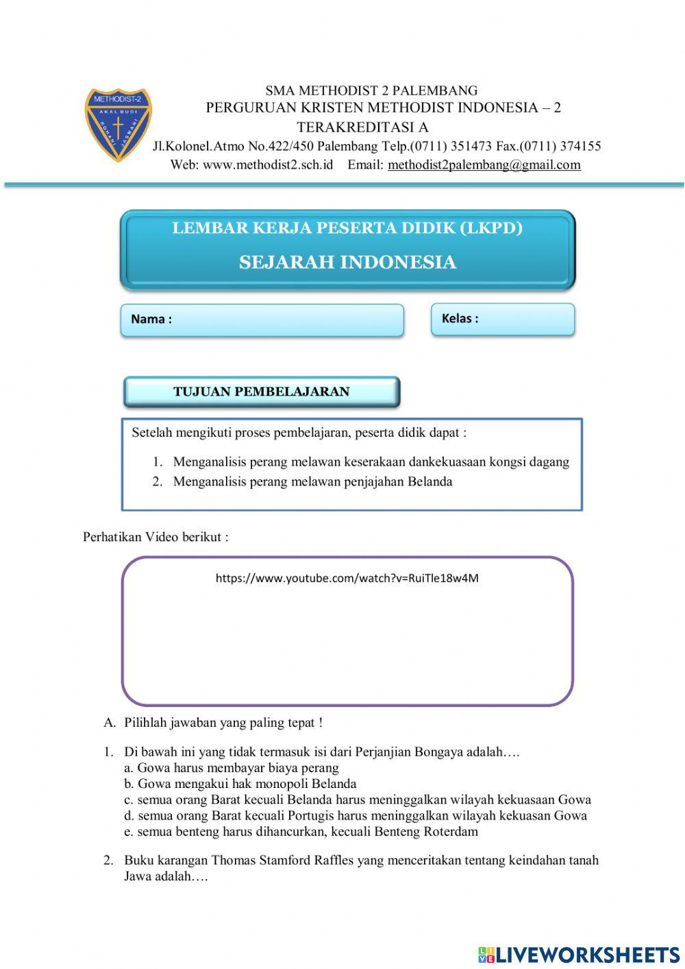 Kolonialisme dan imperialisme penjajahan belanda