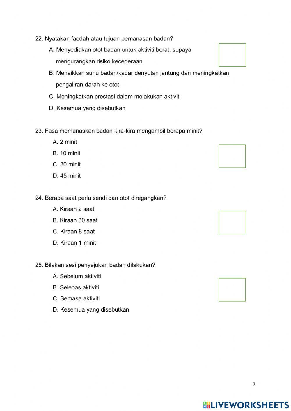 Year 7 Assessment  2021 (SMSAB)
