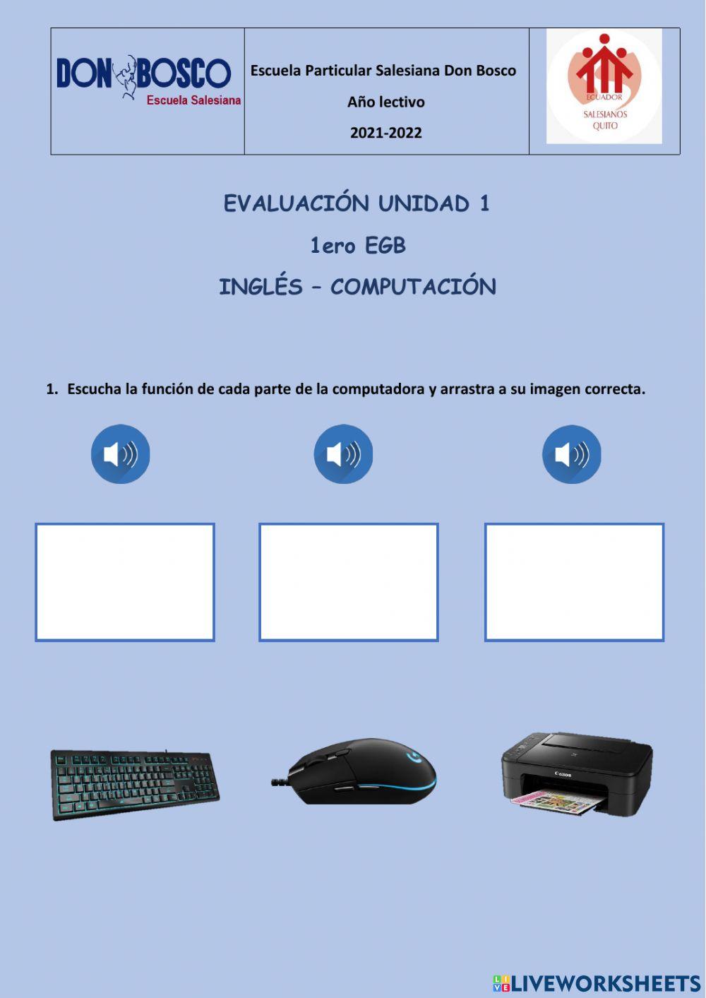 Evaluación Unidad 1