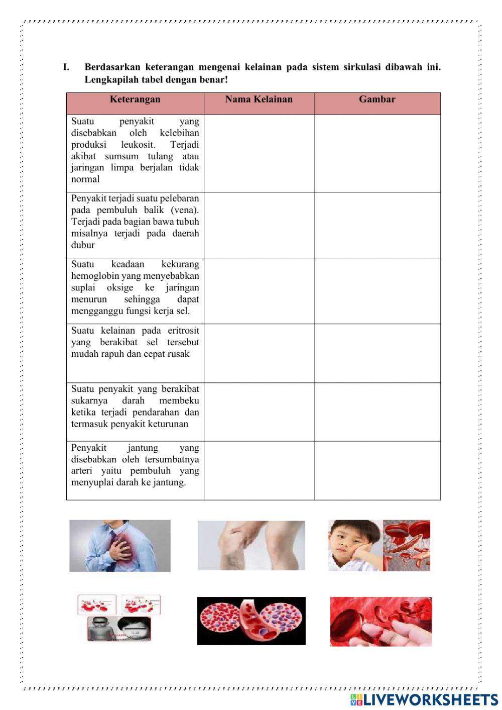 Kelainan Pada sistem Sirkulasi