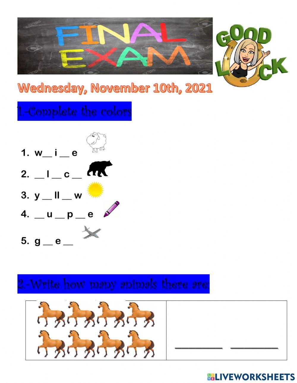 2nd Grade Test interactive worksheet | Live Worksheets