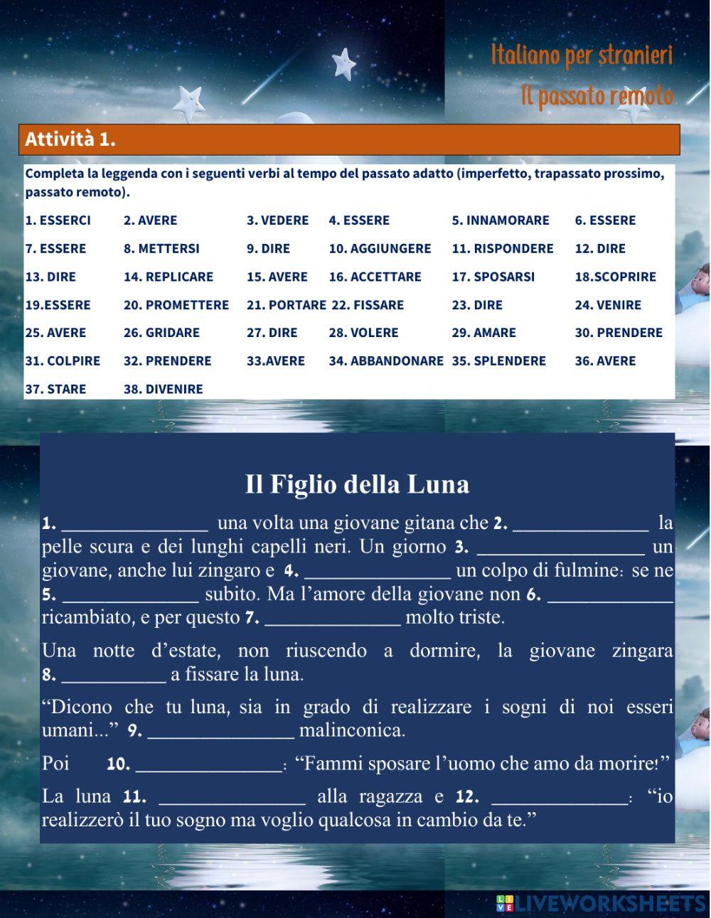 Figlio della luna - Tempi del passato