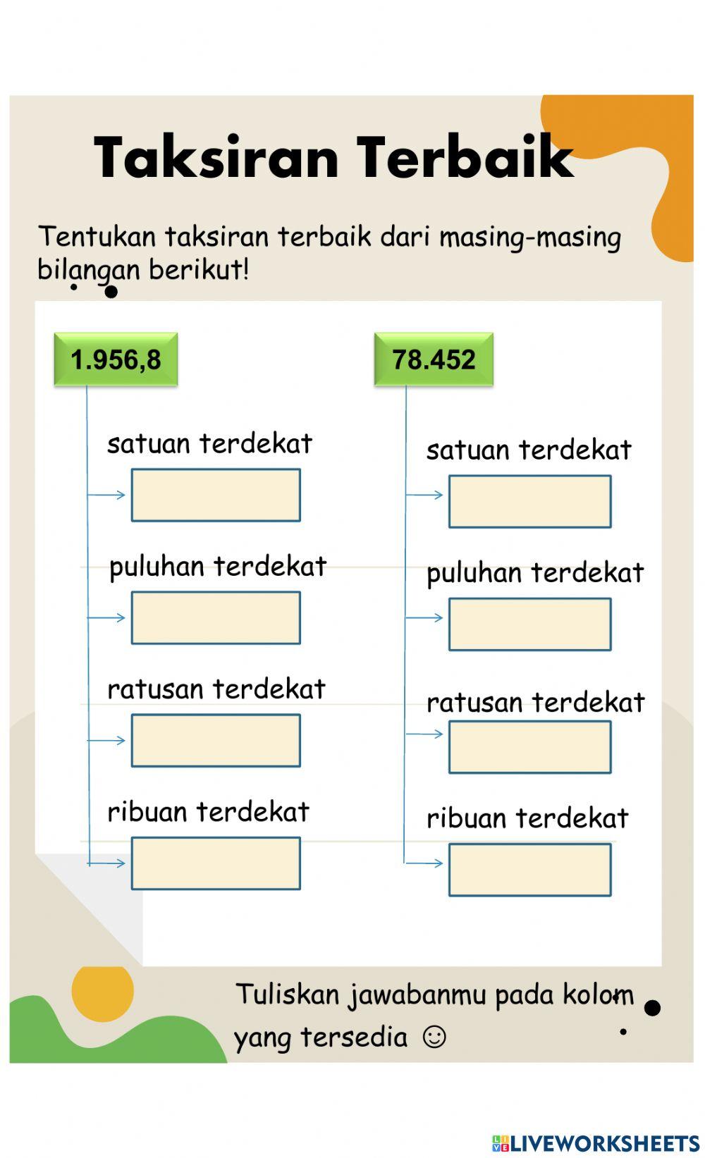 Taksiran Terbaik