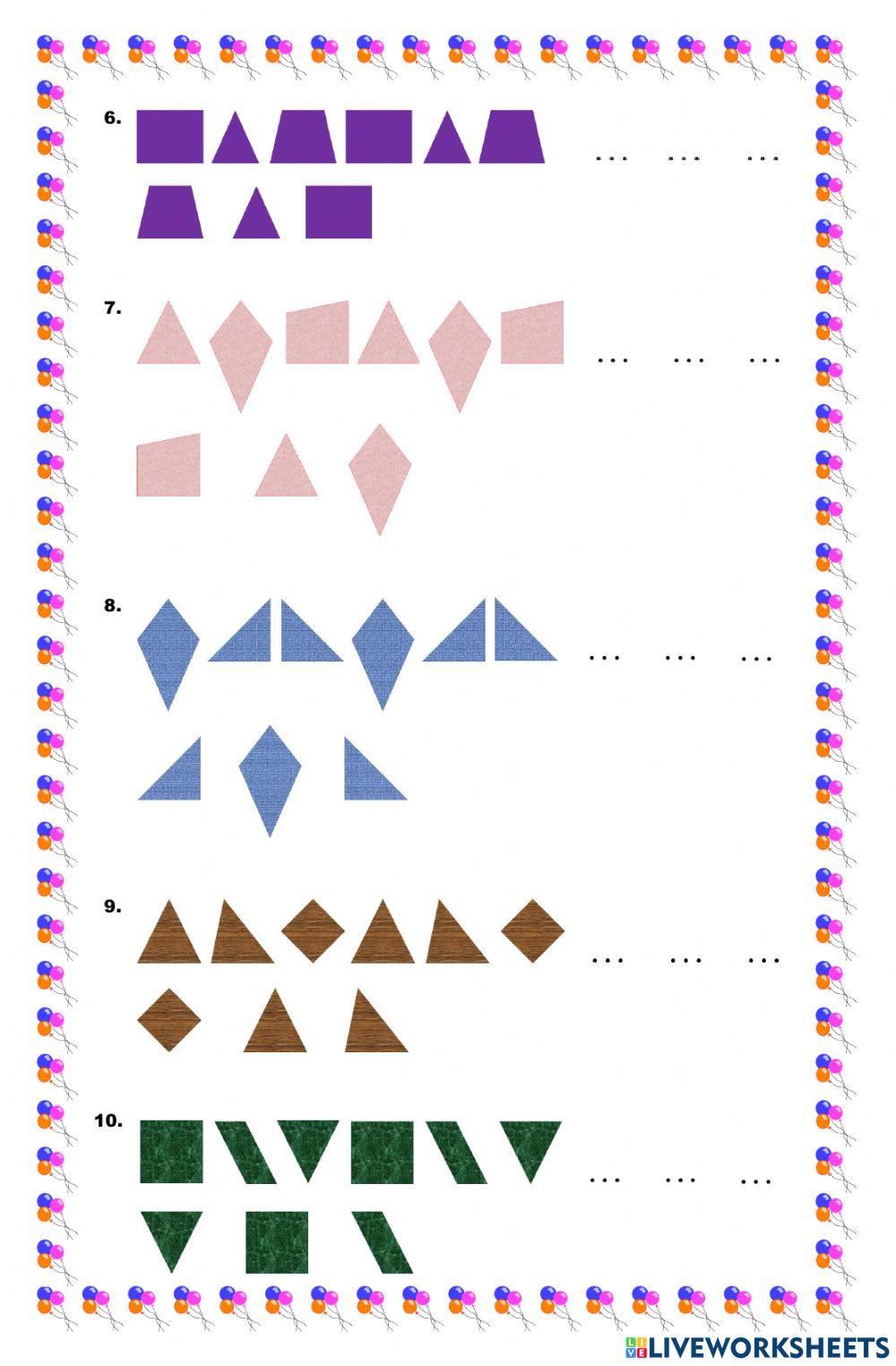 Pola Barisan Bangun Datar