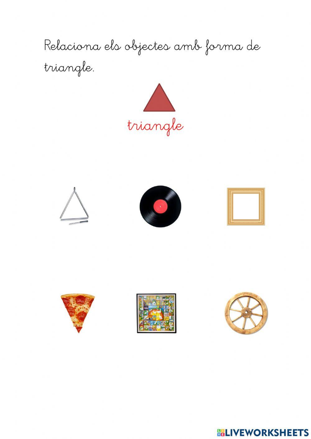 Relaciona objectes amb la seva foorma