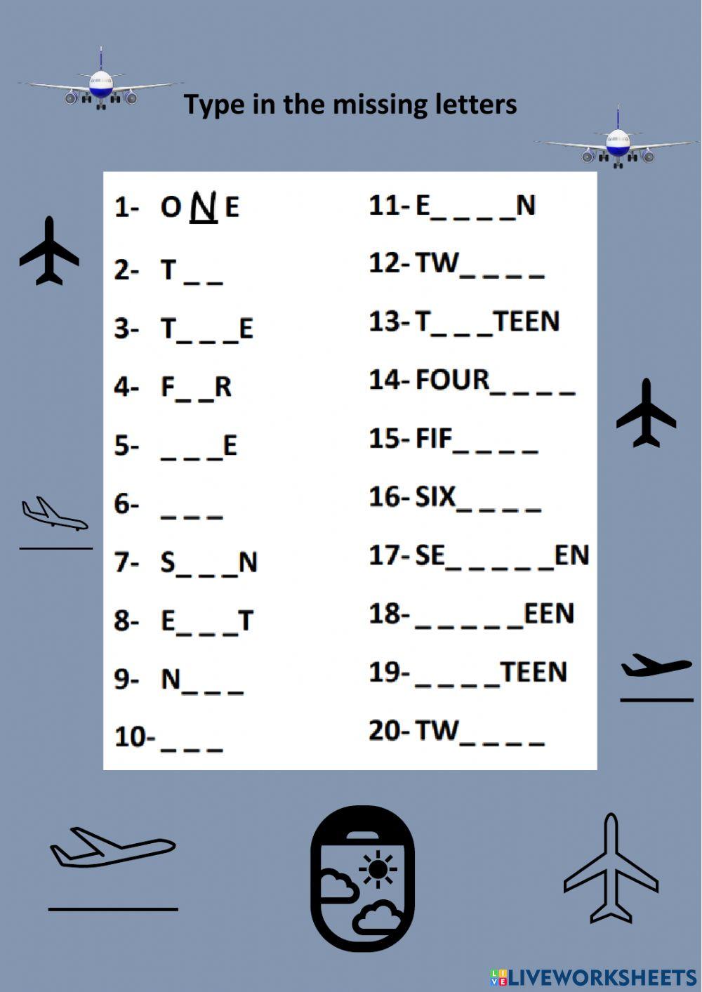 Numbers 1-20 Numbers 1-20