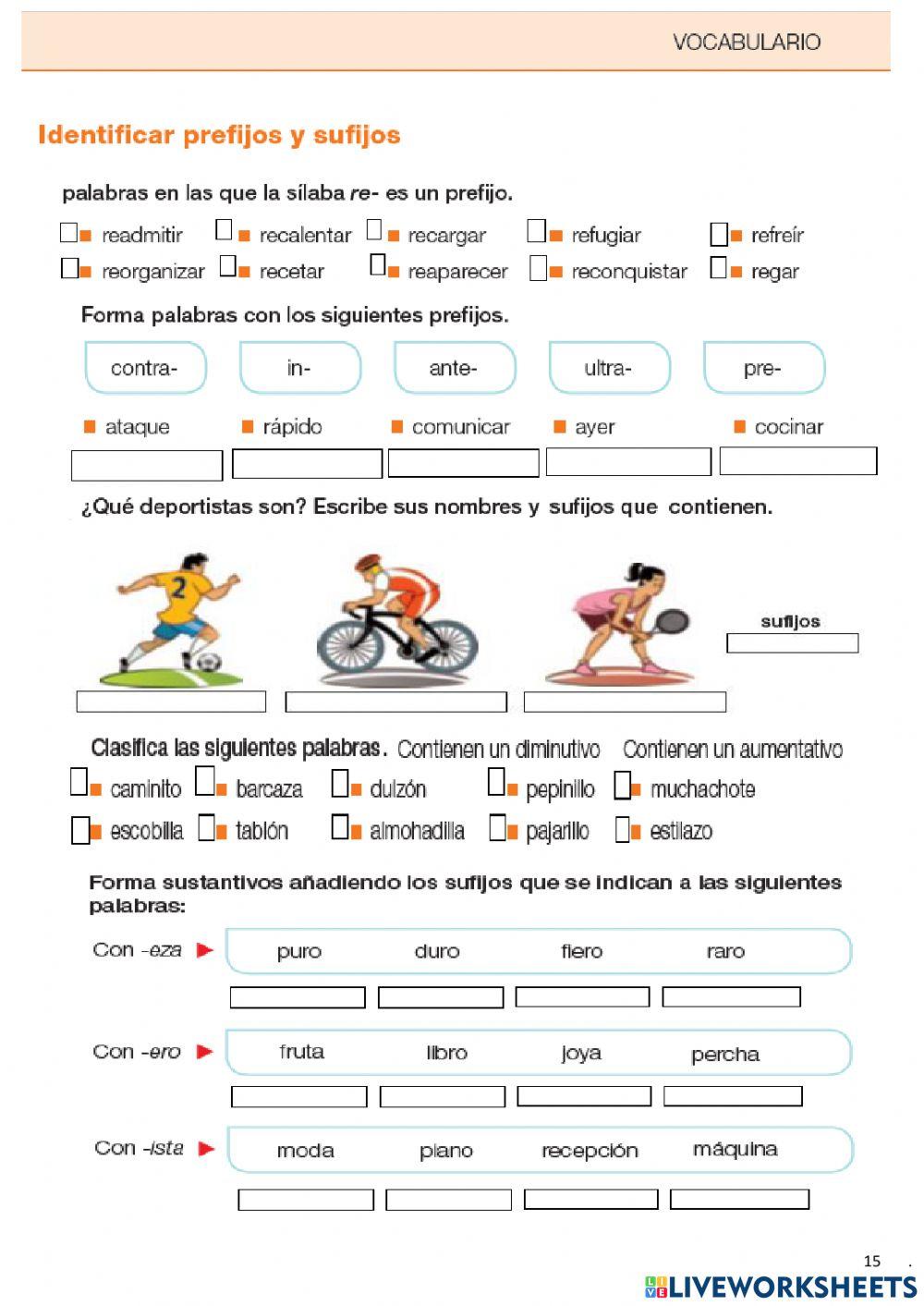 LO ESENCIAL Vocabulario 15