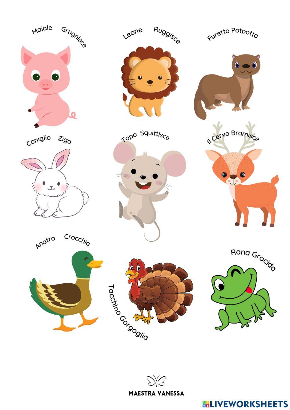 I versi degli animali