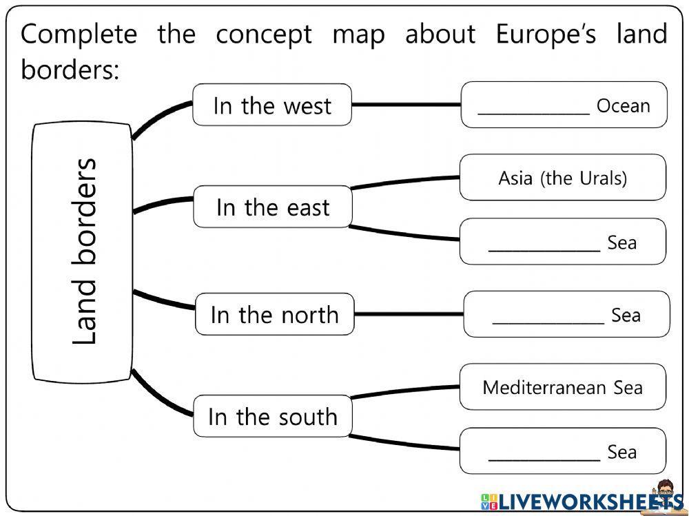 Europe Worksheets 1-4