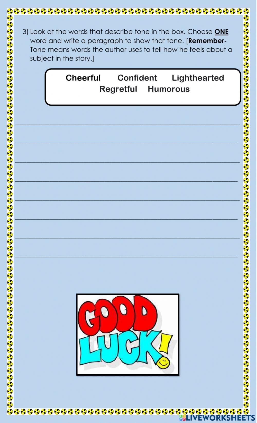 Written Composition - Tone