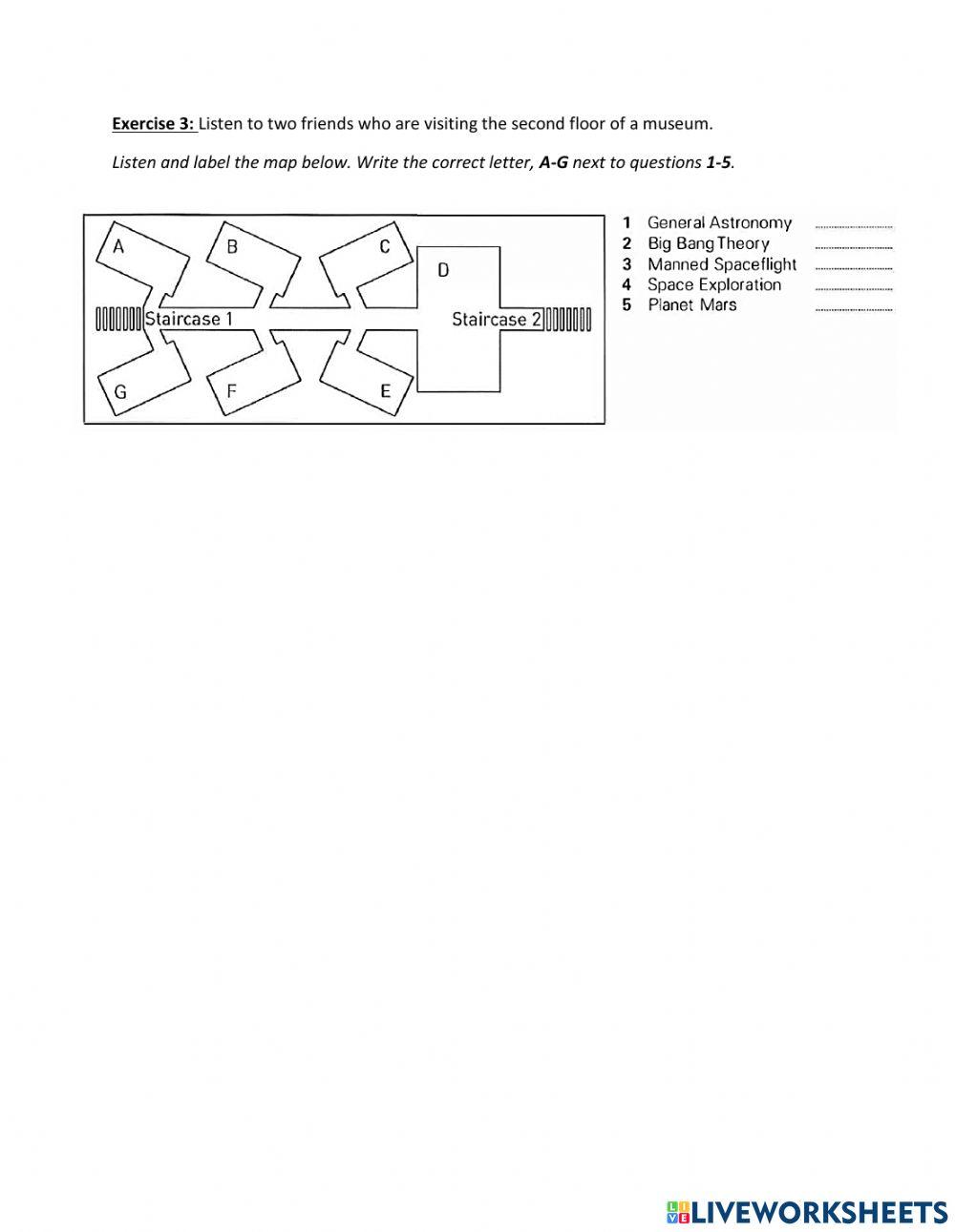 IELTS LISTENING - MAP COMPLETION