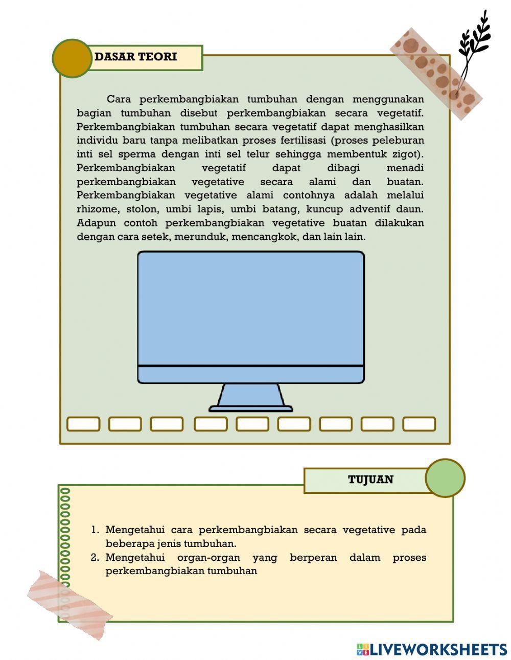 Petunjuk Praktikum Reproduksi Tumbuhan