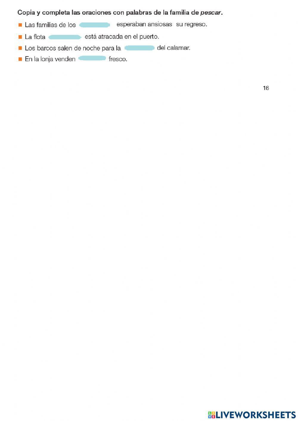 LO ESENCIAL Vocabulario 16