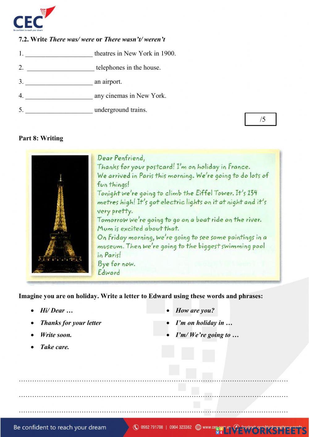 Cecpvd cec pv e3 2101 es3p4 grammar test 3 end