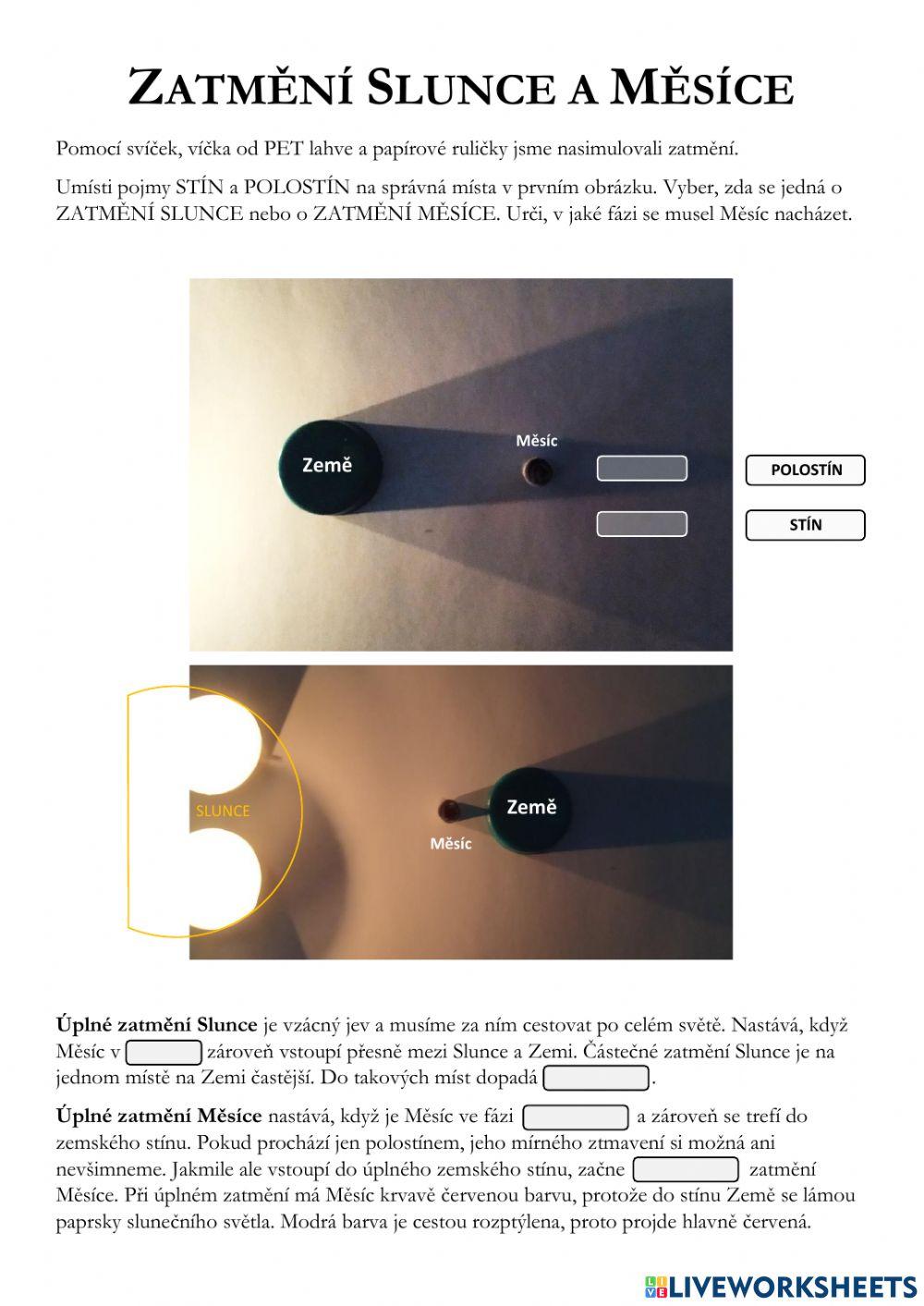 Zatmění Slunce a Měsíce