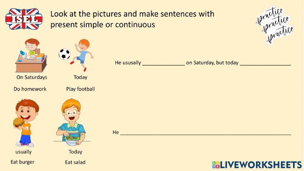 Present simple and Continuous