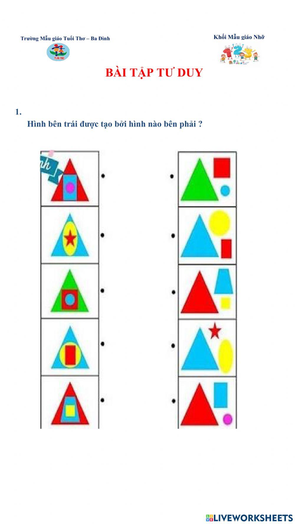 Bài tập Toán tư duy