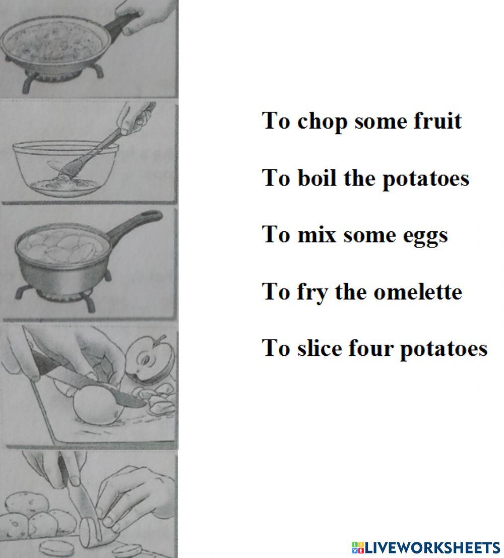 Cooking verbs