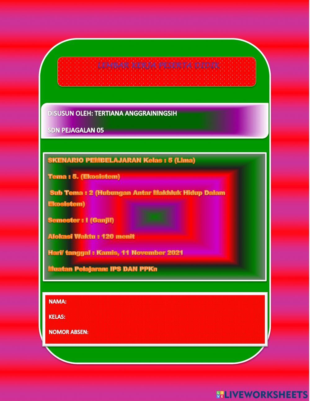 Lkpd kelas 5 tema 5 subtema 2 pb 1