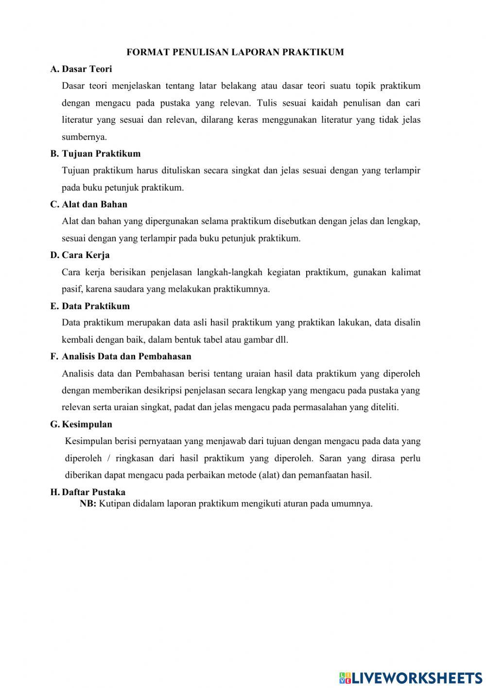 Petunjuk praktikum sistem klasifikasi kingdom protista