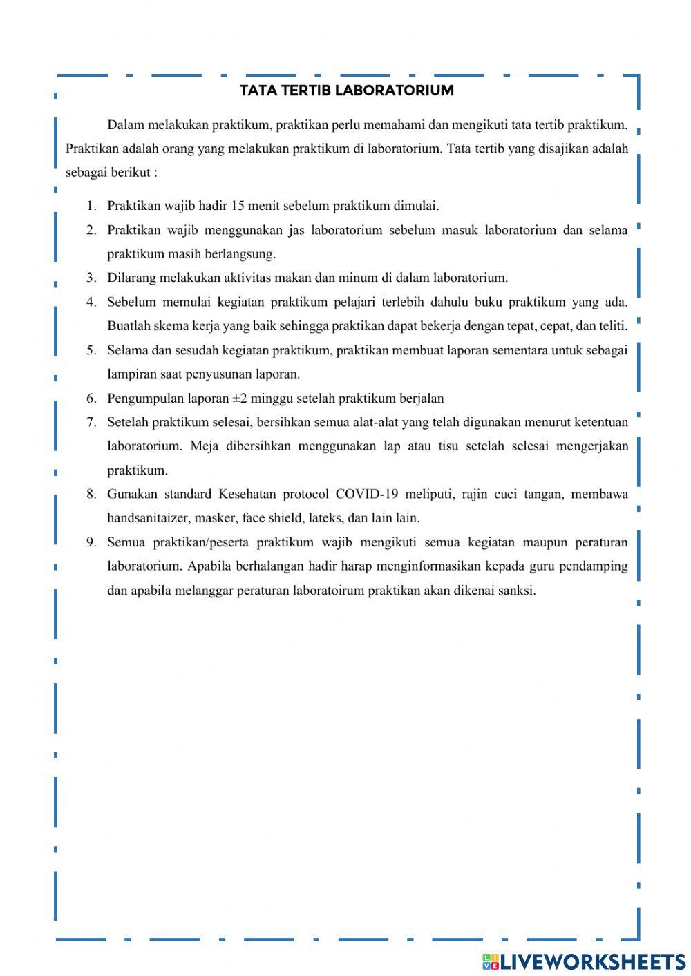 Petunjuk Prsktikum Biologi