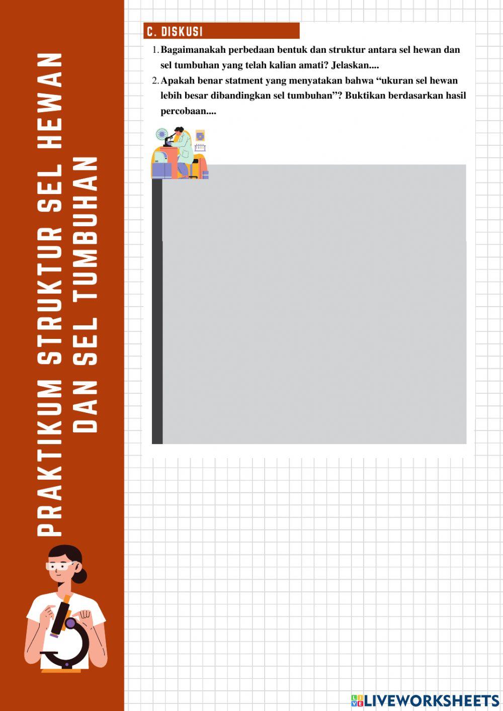 Panduan Praktikum Struktur Sel Hewan dan Sel Tumbuhan