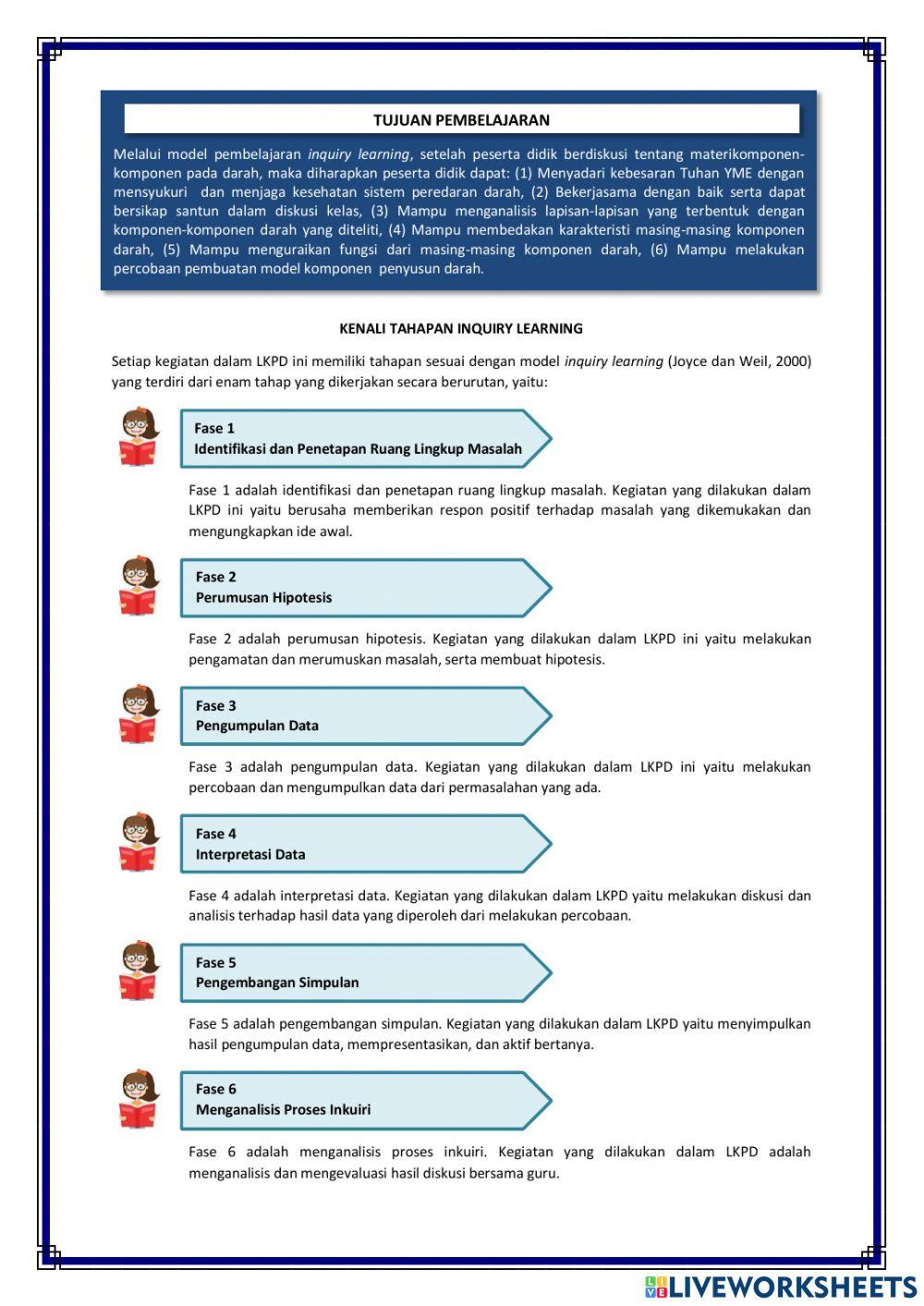 LKPD Komponen Penyusun Darah