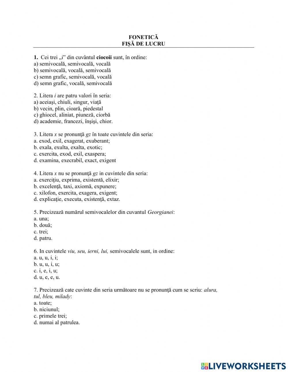 Fonetica- Seminar LR