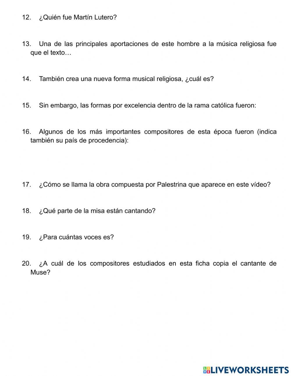 La música en el Renacimiento