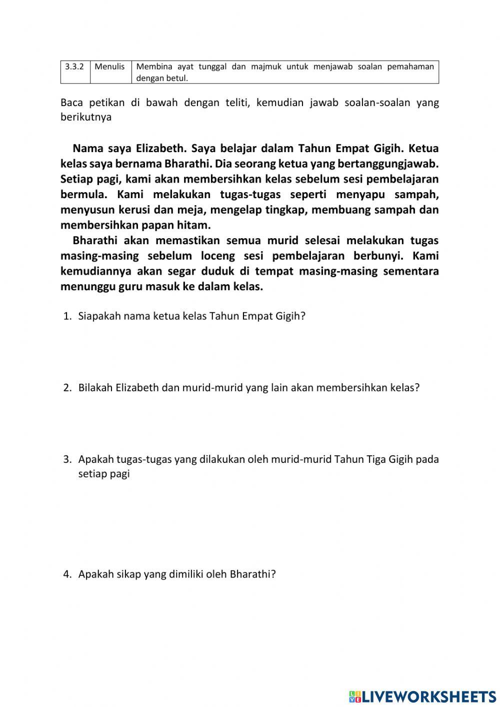 3.3.2 Tahun Empat Gigih Pemahaman