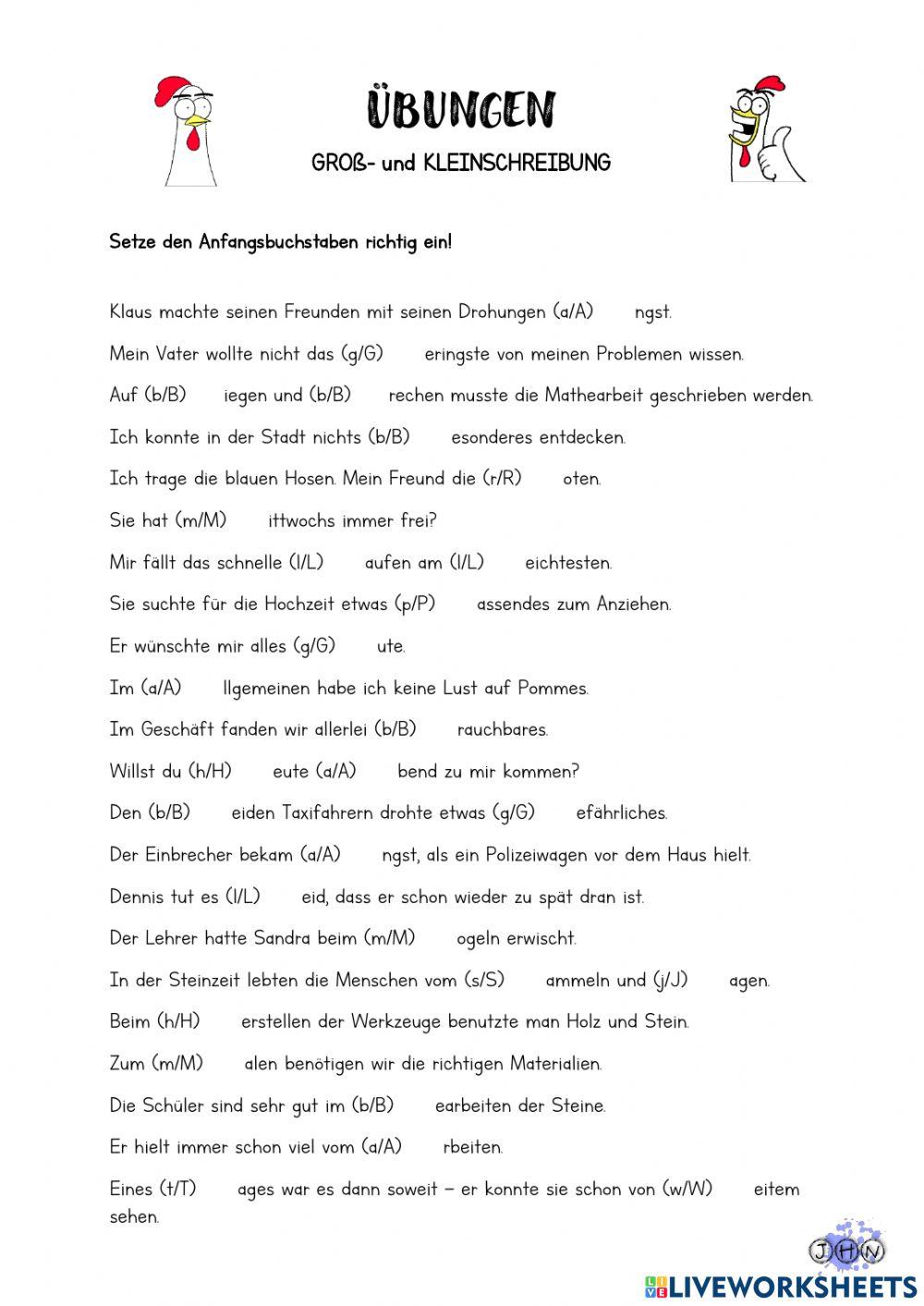 Groß- und Kleinschreibung
