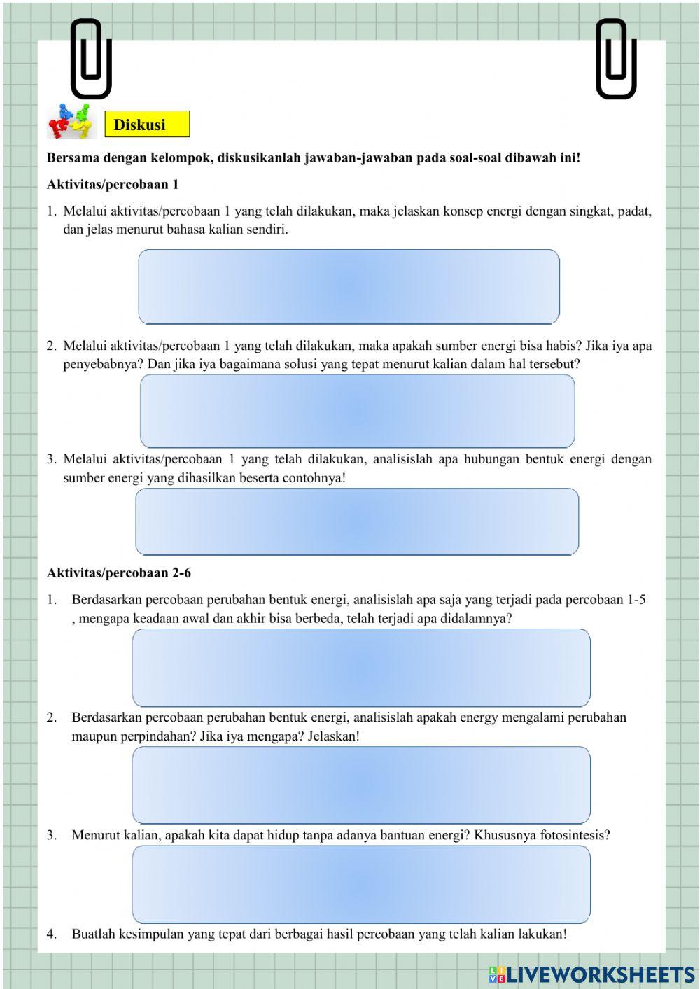 Buku petunjuk praktikum energi