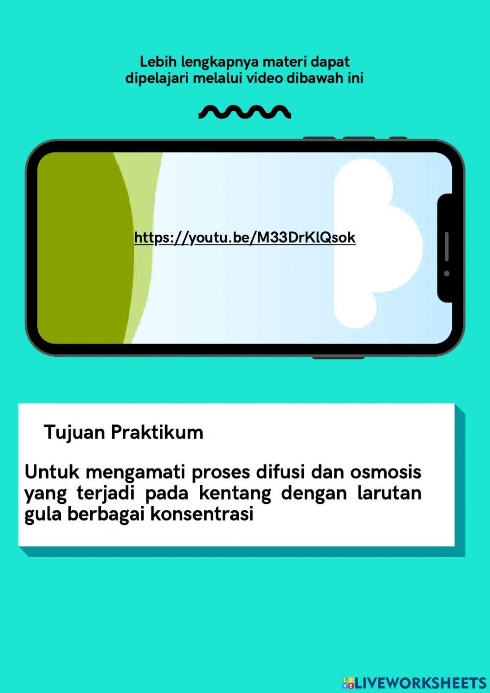 Buku petunjuk pratikum difusi dan osmosis