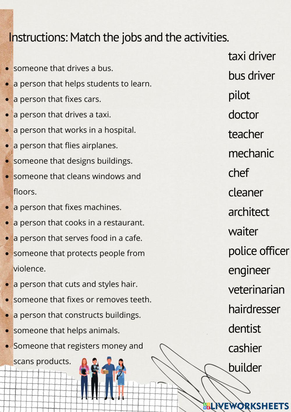 Jobs and occupations