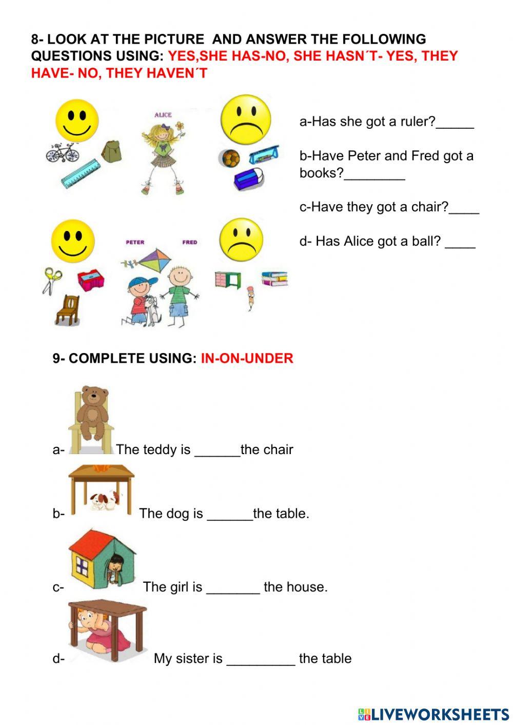 FAMILY AND FRIENDS 2- FINAL EXAM