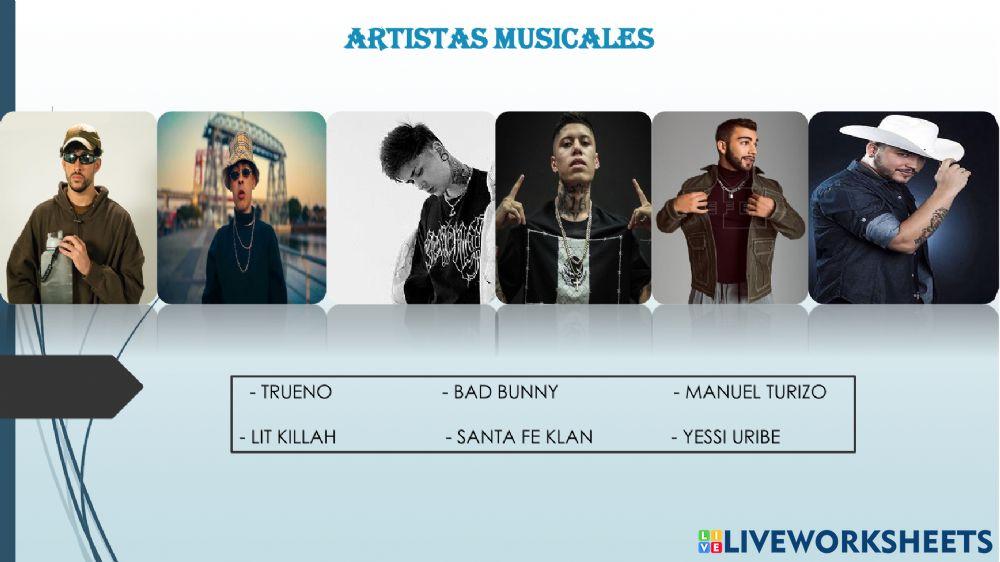 Artistas musicales