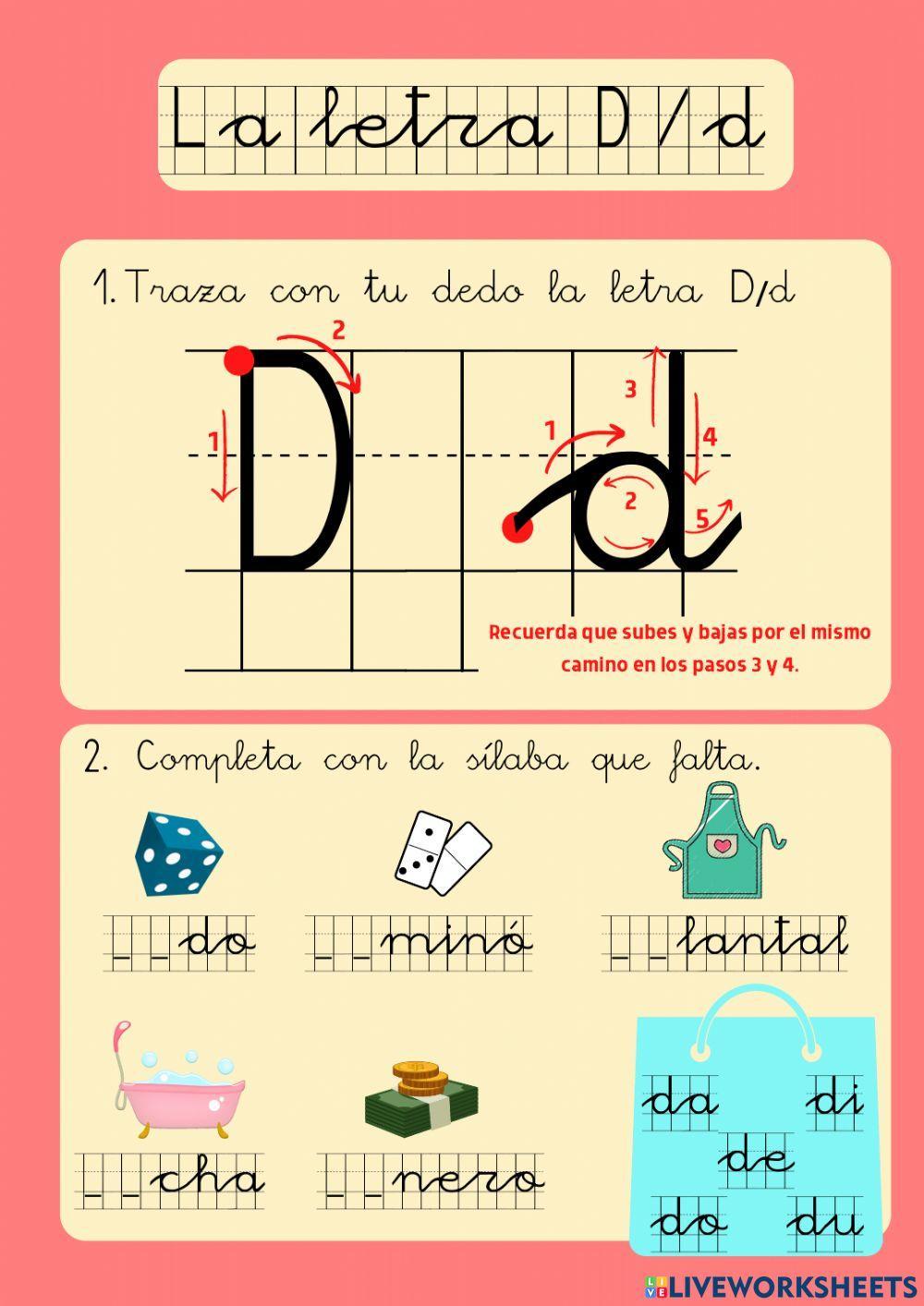 La letra D-d La letra D-d