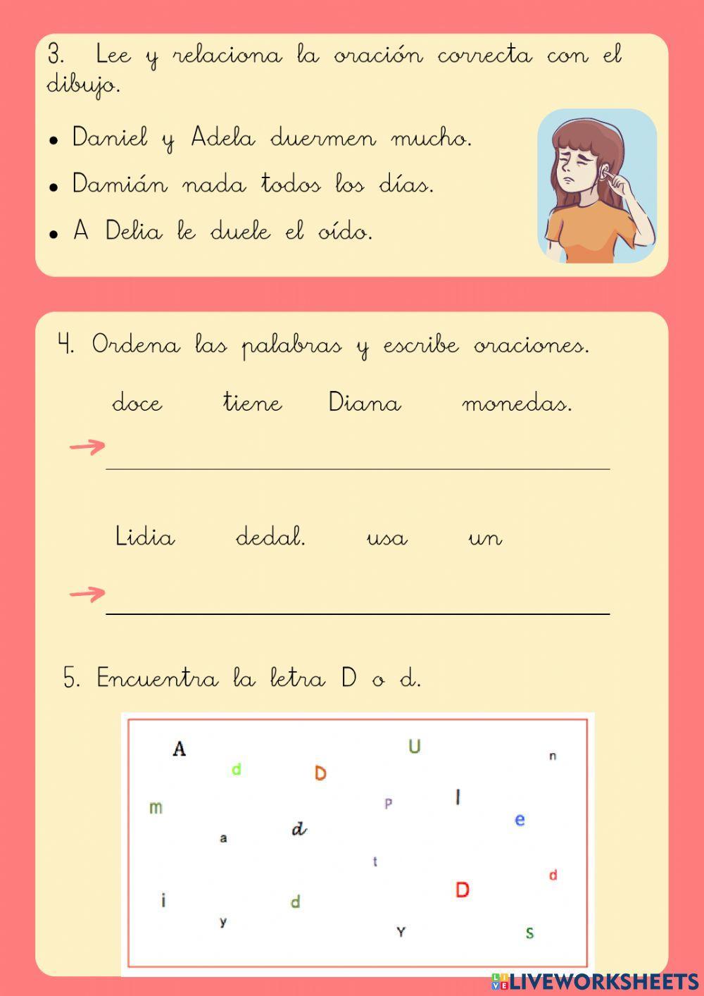 La letra D-d La letra D-d