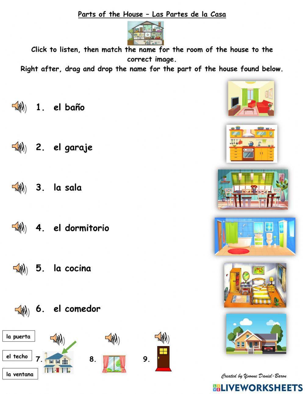 Parts of the House - Las Partes de la Casa