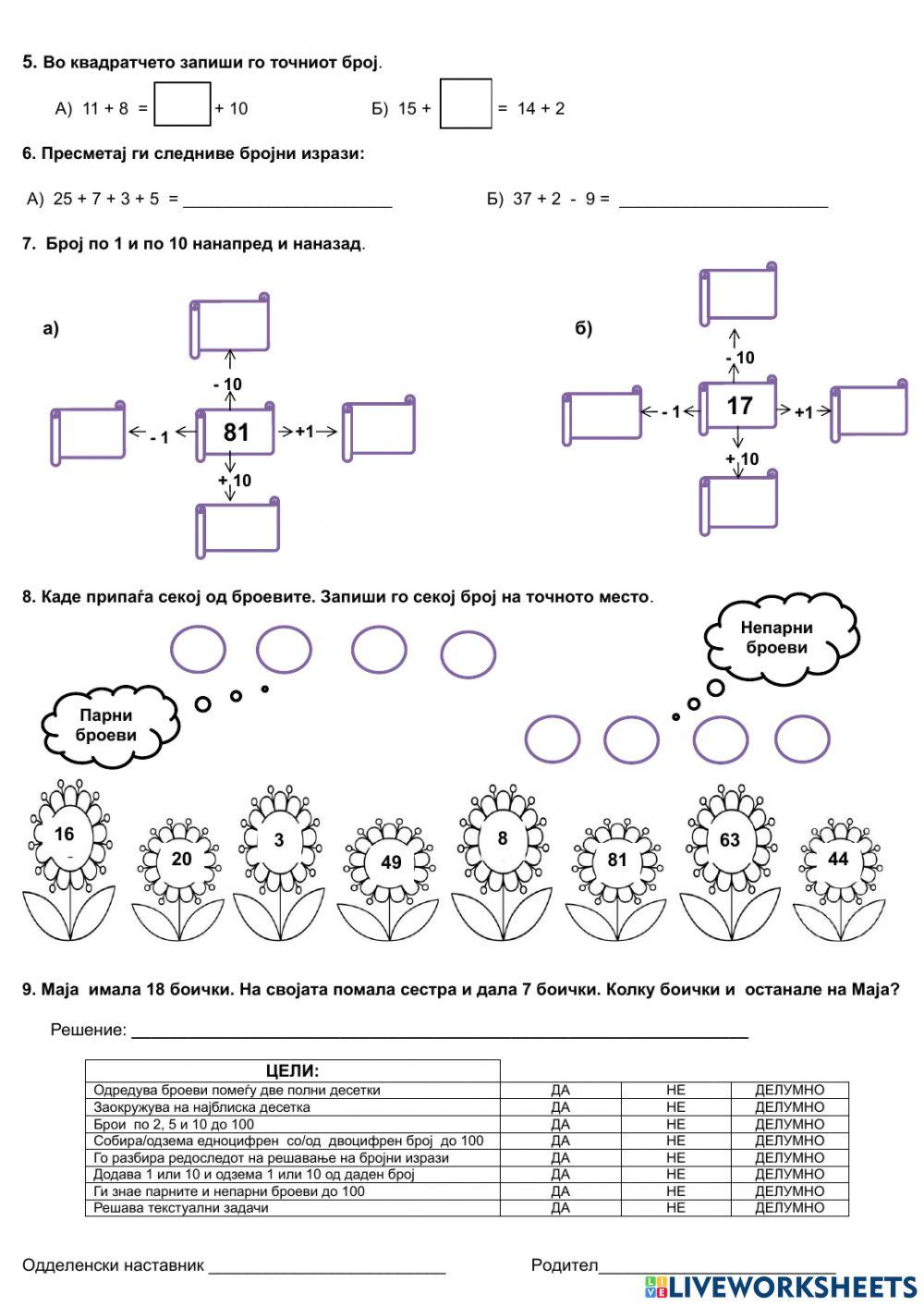 Број и решавање проблеми