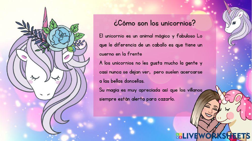 Comprensión lectora: los unicornios