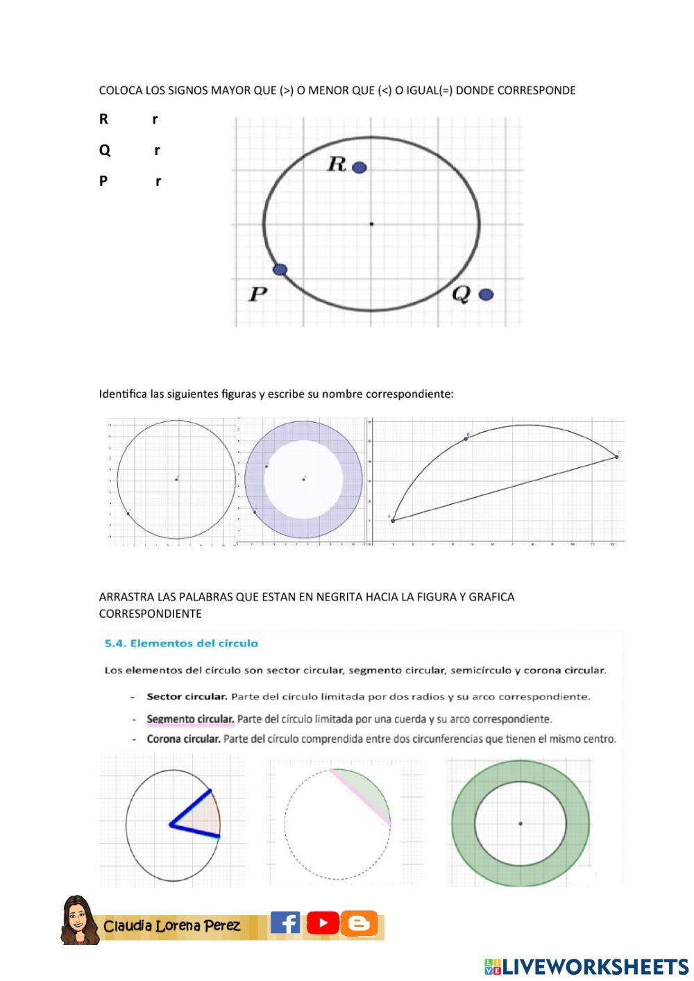 Poligonos regulares areas y perimetro circulo y circunferencia