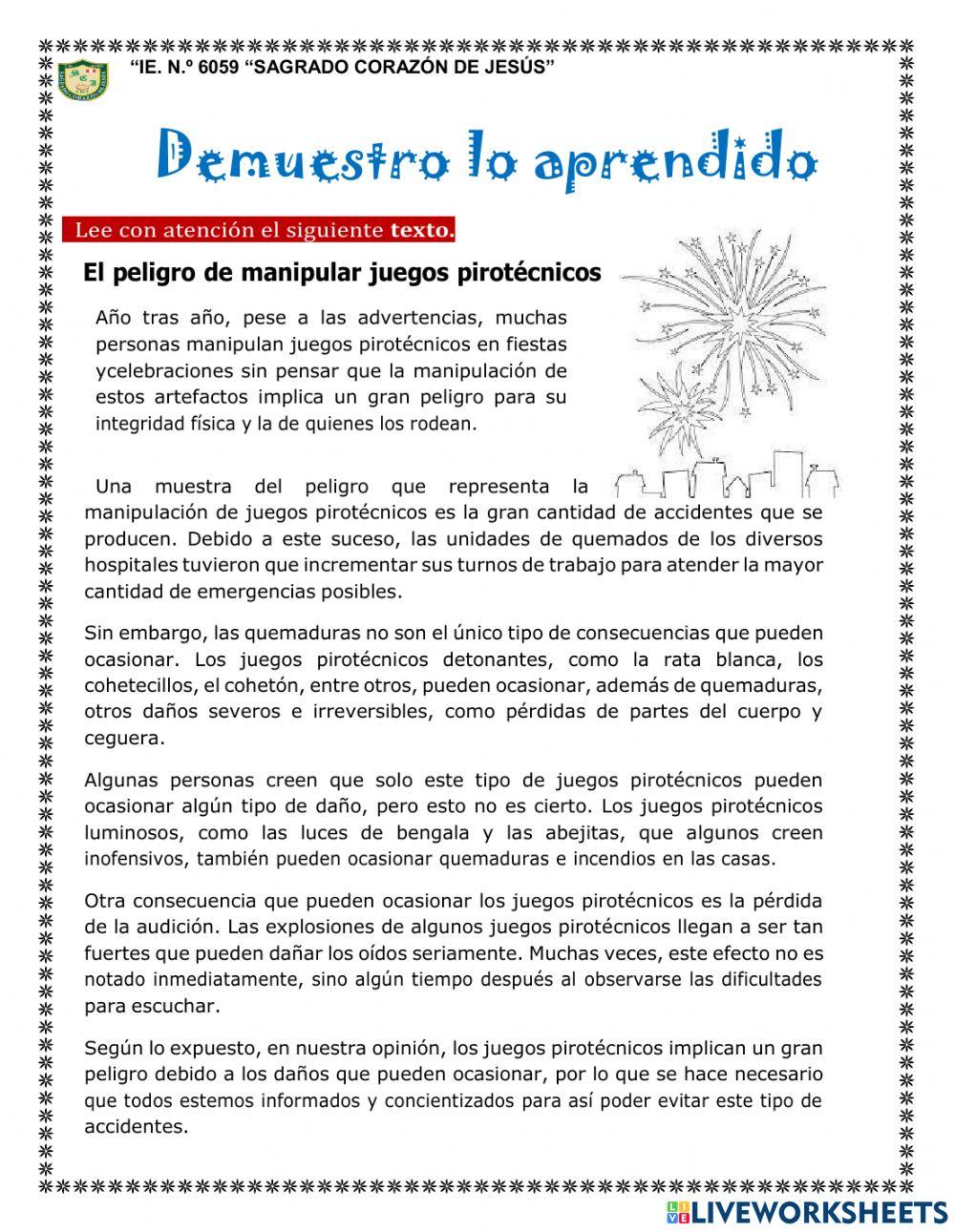 Demuestro lo aprendido