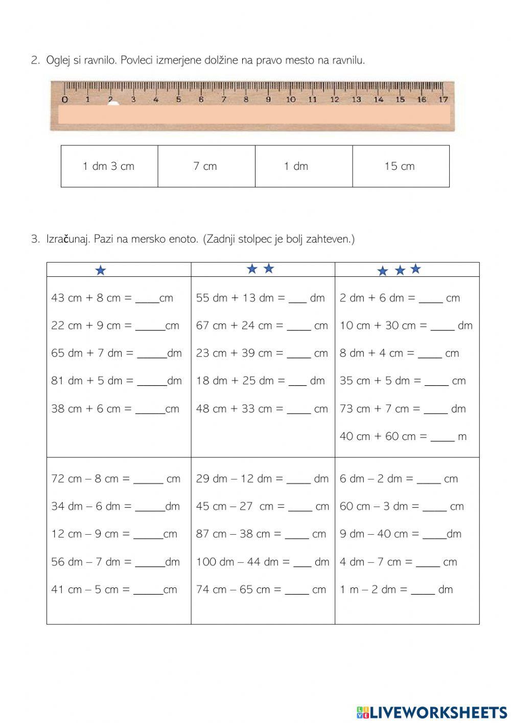 Merjenje dolžine, merske enote