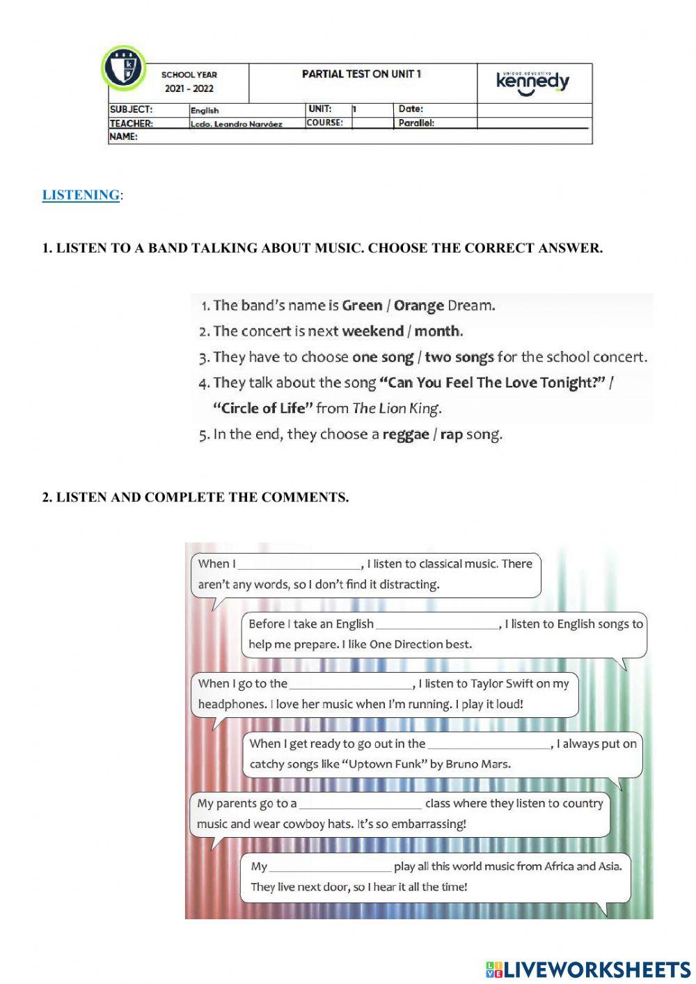 2do BGU QUIZ PARCIAL 1 OPTION 2