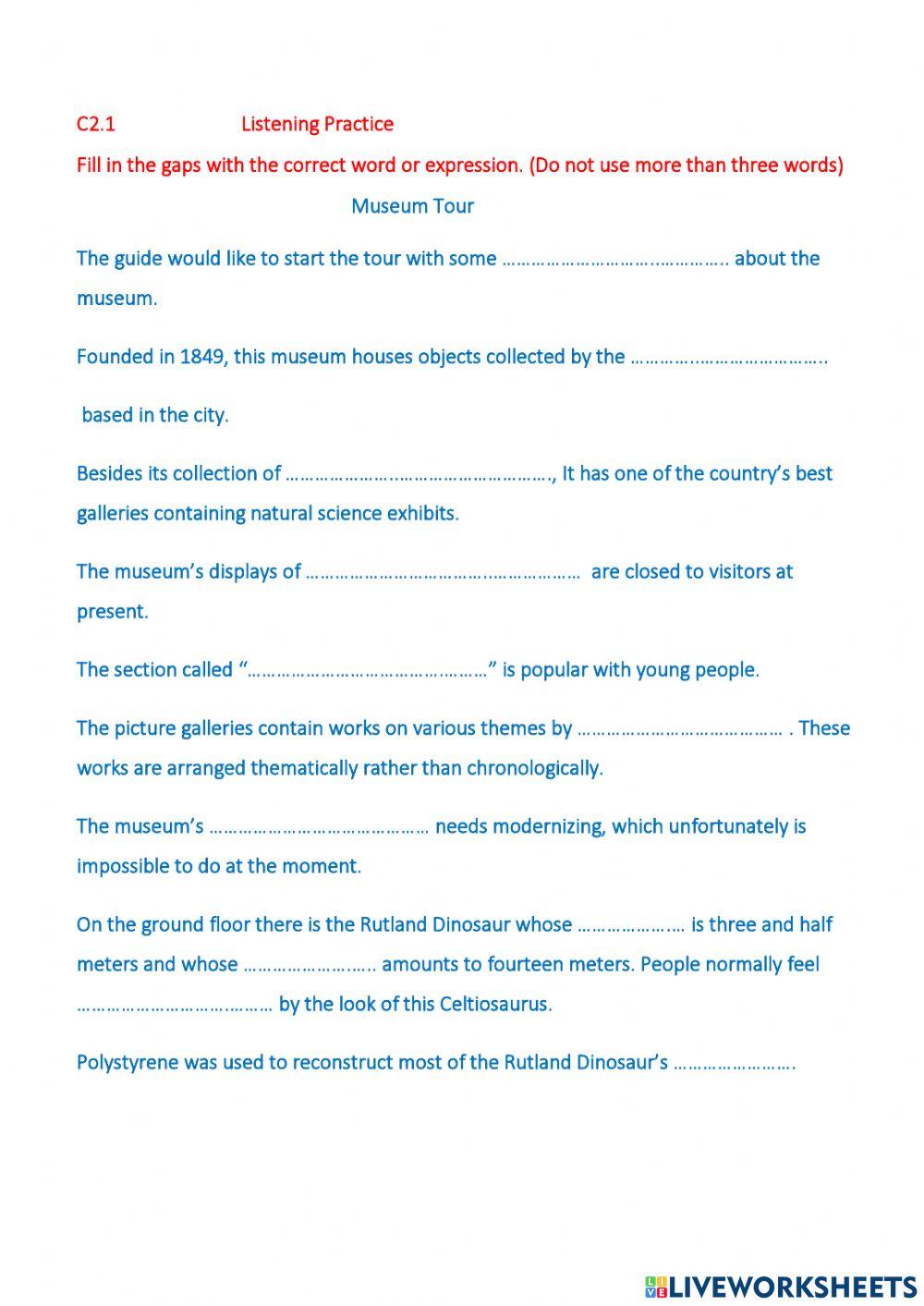 C2.1 Listening practice 2